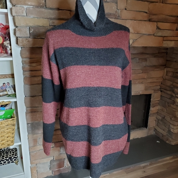 Treasure&Bond Wide Stripe Tunic Sweater XS - Picture 5 of 6
